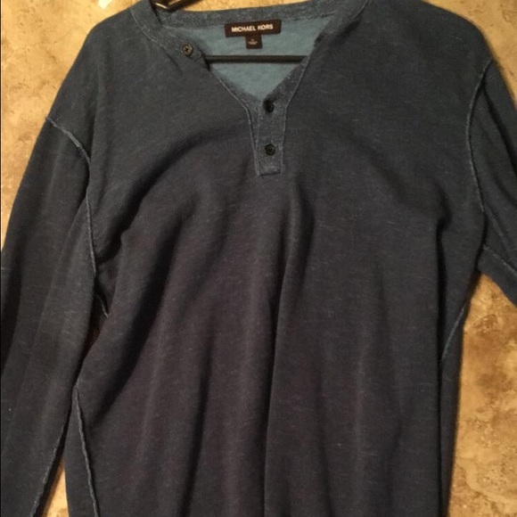 Blue Michael Kors Henley.