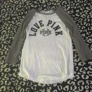 NWOT Vs pink baseball t-shirt. WANTING TO TRADE 😊