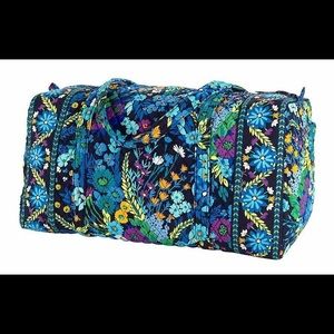 Vera Bradley Large Duffle In Midnight Blues