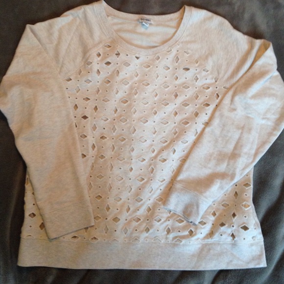 Women's Old Navy XL cream sweatshirt