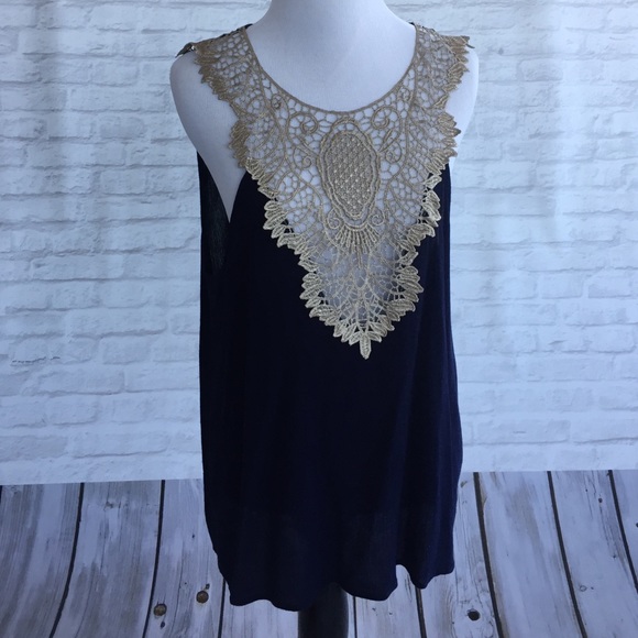 Navy blue top