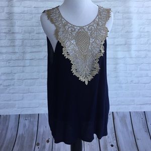 Navy blue top