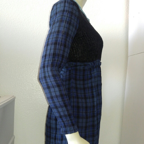🍁Plaid Babydoll Knee Length Dress🍁 - Picture 2 of 4