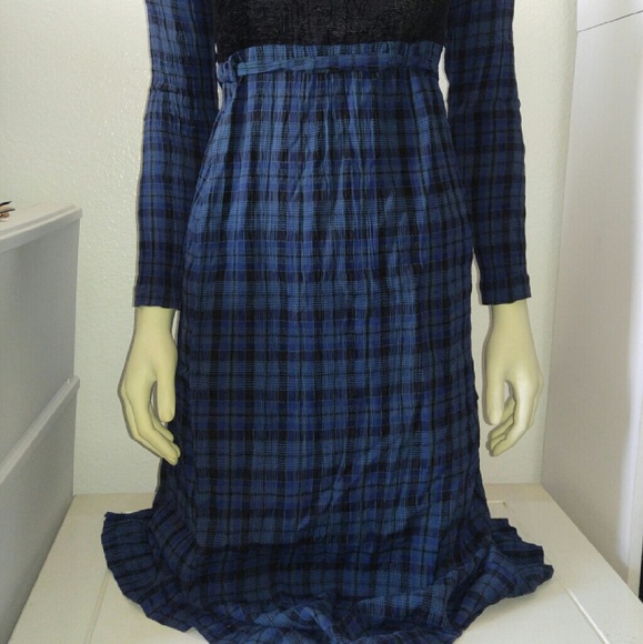 🍁Plaid Babydoll Knee Length Dress🍁 - Picture 3 of 4