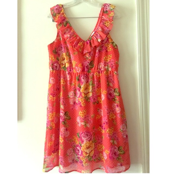 Floral dress.
