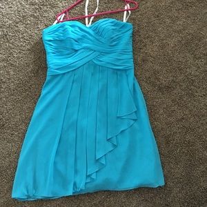 David's bridal strapless dress
