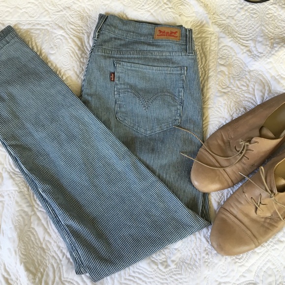 Levi Conductor stripe Skinnys