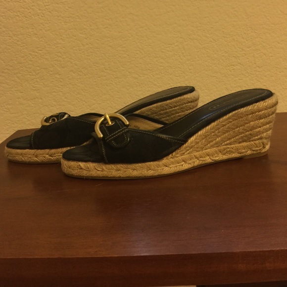 Coach black wedges - Picture 2 of 4