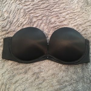 Push up strapless VS black bra