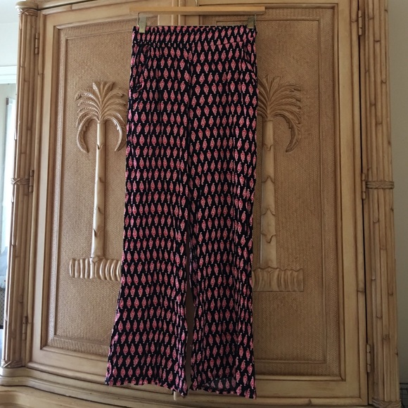 Abstract Print Palazzo Pants
