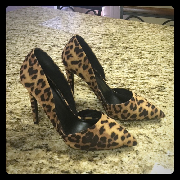 Leopard high heels