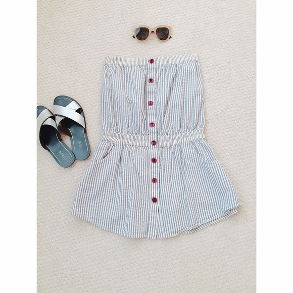 Geren Ford Seersucker Mini Dress/Tunic