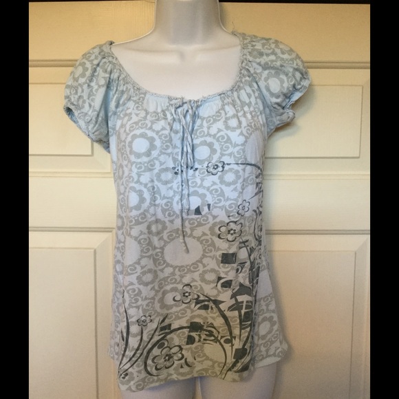 Adorable Blue Printed Top