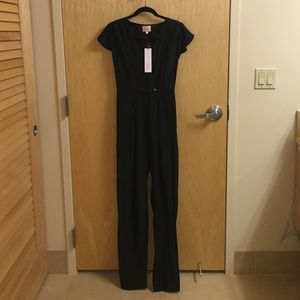 Parker Black Silk Jumpsuit