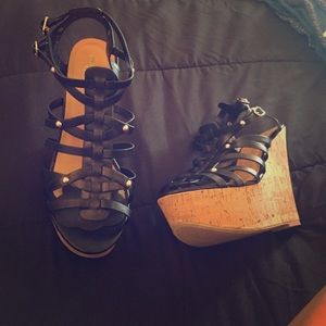 Size 8 women's wedges, worn twice