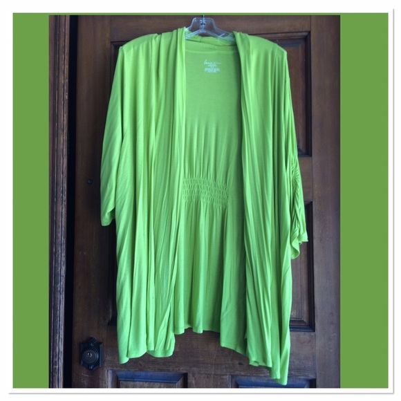 lime green cardigan plus size