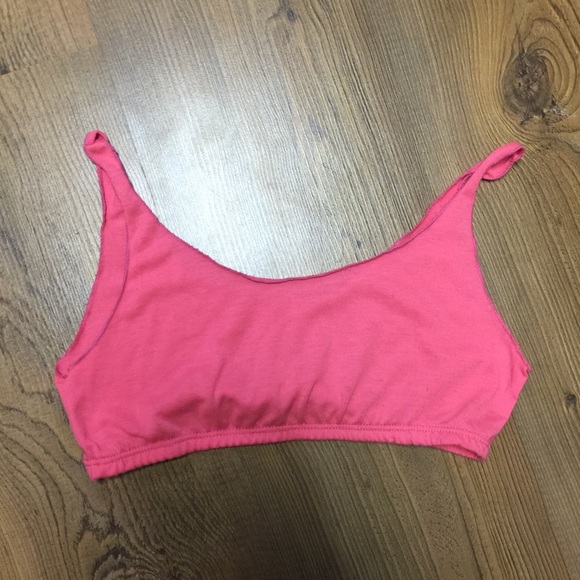 pink cotton bralette