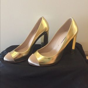 J. Crew Etta Cap Toe Metallic Pump