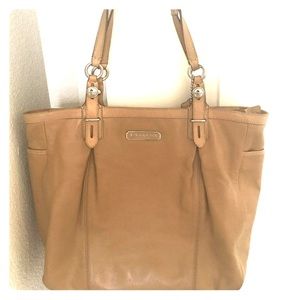 Cognac Leather Coach Purse