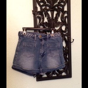 H&M High Waisted Denim Shorts