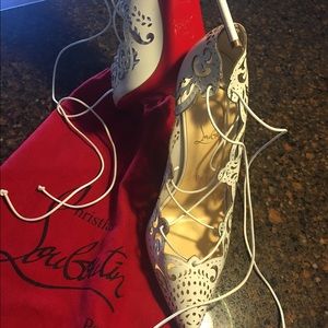 Christian Louboutin Impera lace up white
