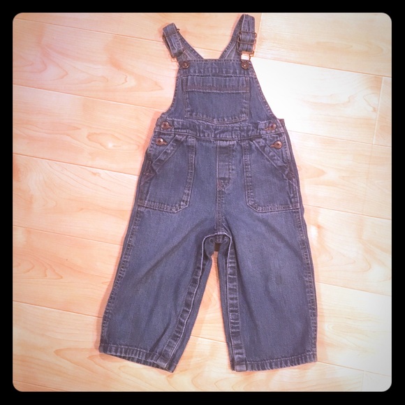 NWOT Osh Kosh unisex Jean overalls, 24 months