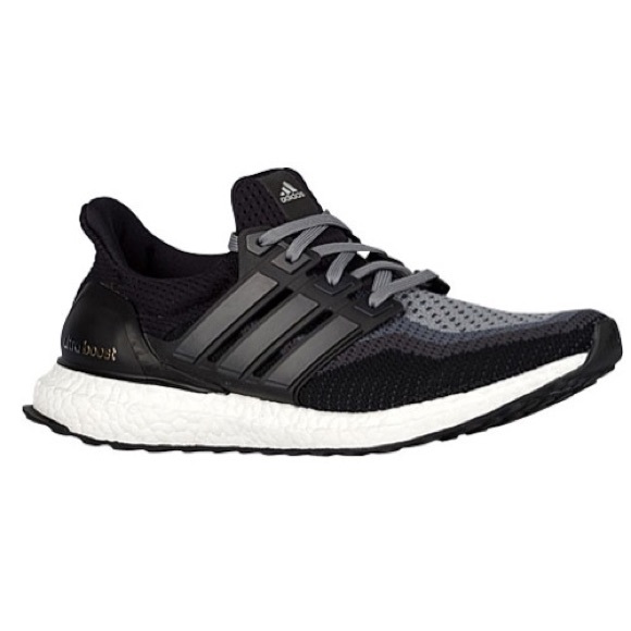Black and gray ultra boost