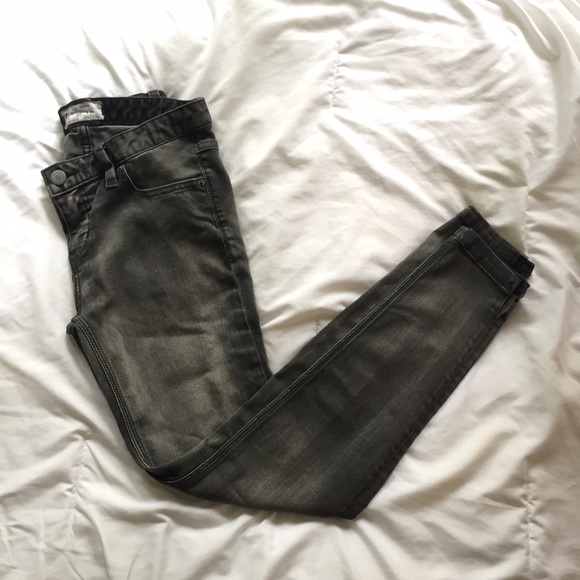Free People Grey/Charcoal Skinny Jeans