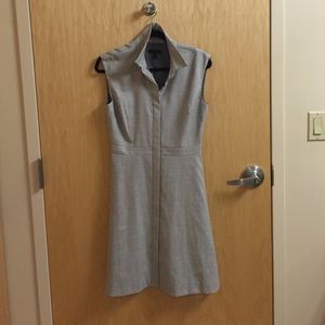 J.Crew Cap-Sleeve Shirtdress in Super 120s Wool