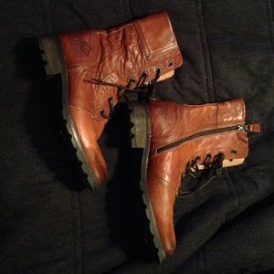 PLDM by palladium tan leather boots