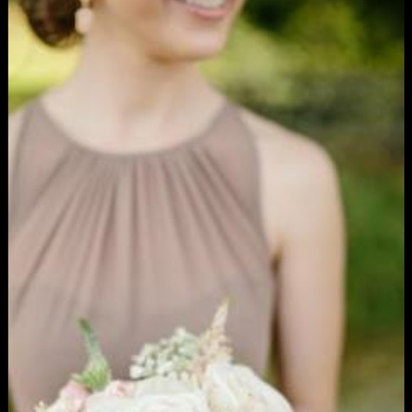 Brown bridesmaids dress