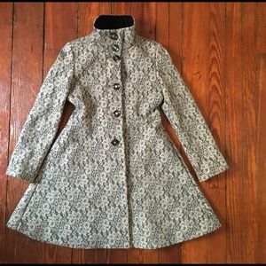Betsey Johnson Lace Overlay Coat