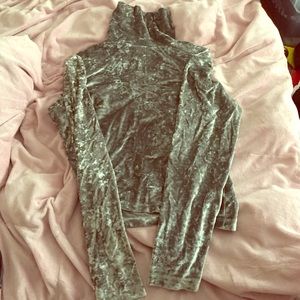 Velvet turtleneck