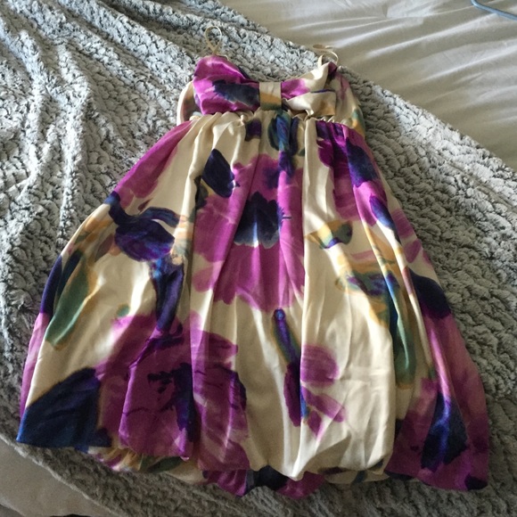 Watercolor flower baby doll dress