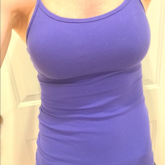 Blue/purple workout top
