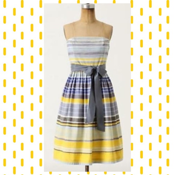 Size 0 Anthropologie Maeve Anthro dress strapless - Picture 2 of 5