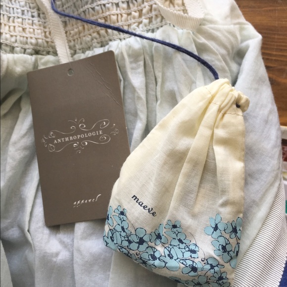 Size 0 Anthropologie Maeve Anthro dress strapless - Picture 4 of 5