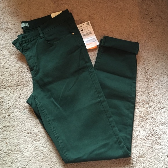 green jeans pant