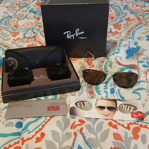 Rayban Interchangeable Gold Aviator Set (RB3460)