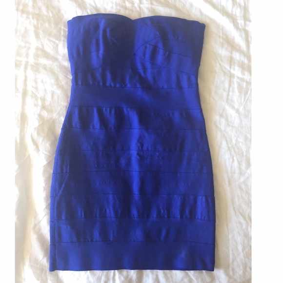 Sexy, royal blue bandage dress