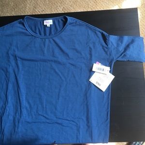 BNWT Lularoe solid blue Irma XXS