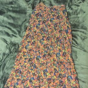 Floral maxi skirt