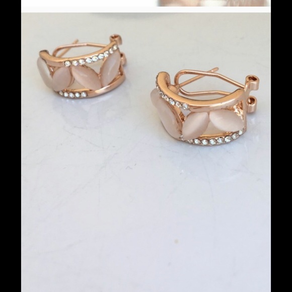 18K Opal Real gold plated Earring - Picture 2 of 4