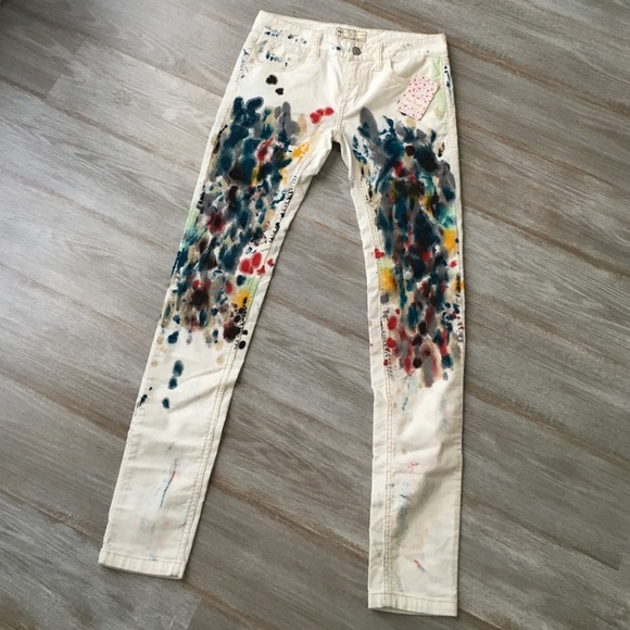 LAST ONEβοΈFree people painted skinny cord - Picture 3 of 3