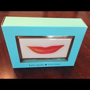 kate spade Lips business card holder