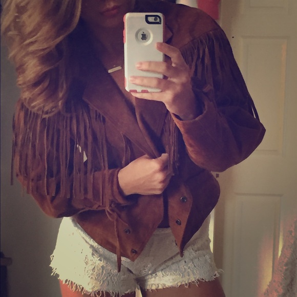 Wilson's fringe leather jacket (VINTAGE)