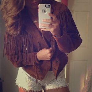 Wilson's fringe leather jacket (VINTAGE)