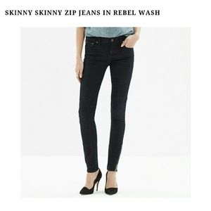 Madewell Skinny Skinny Zip Jeans (Rebel Wash)