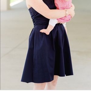 David's Bridal Marine Strapless Dress.