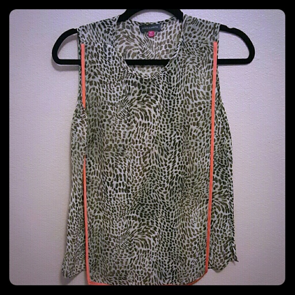 Sheer printed blouse